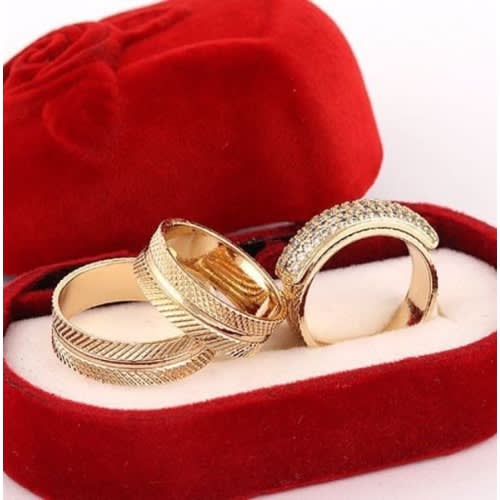 Wedding Ring Set - 3 Pieces
