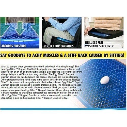 Egg Sitter Pressure Absorber Gel Flex Seat Support Cushion