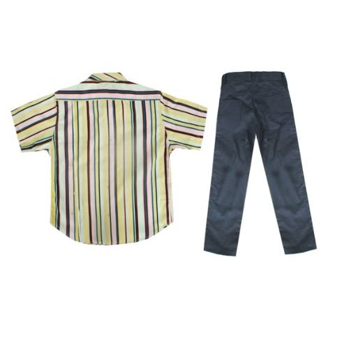 Multicour Stripes Boys' 2-piece Shirt & Trousers -