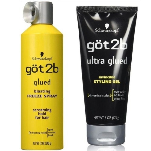 Got2b Glued Blasting Freeze Spray - 340g + Invincible Styling Gel - 170g