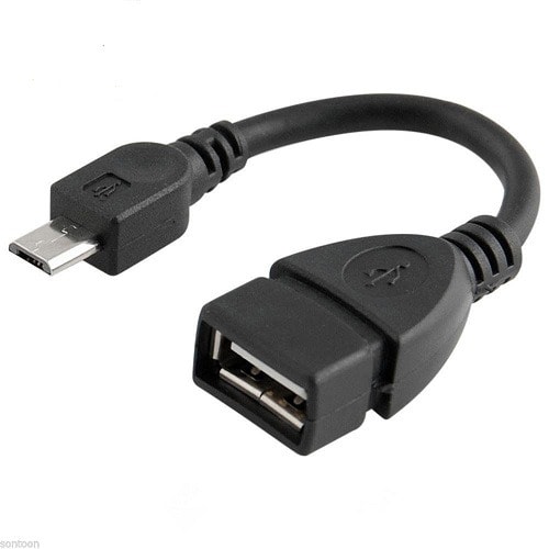 Micro USB OTG Host Cable To USB 2.0 Adapter