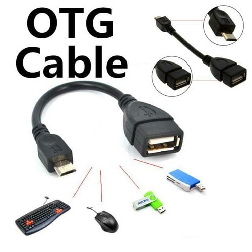 Micro USB OTG Host Cable To USB 2.0 Adapter