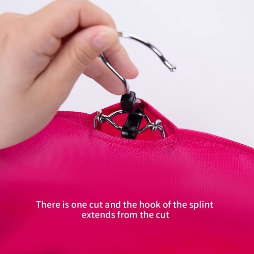 Wig Storage Bag With Zipper And Hanger - Pink