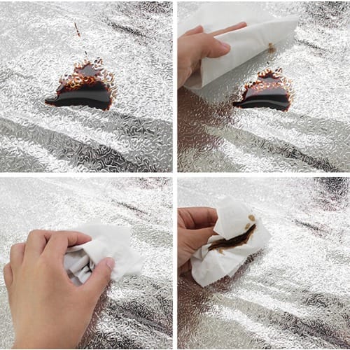 Self Adhesive Oil-proof Waterproof Stickers Aluminum Foil - 61cm * 2m