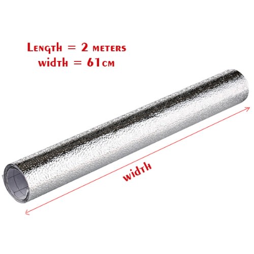 Self Adhesive Oil-proof Waterproof Stickers Aluminum Foil - 61cm * 2m