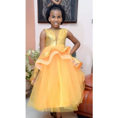 Golden Yellow Ball Dress