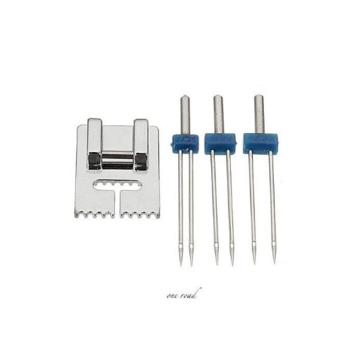 A Set Of Twin Needle With Pintuck Foot