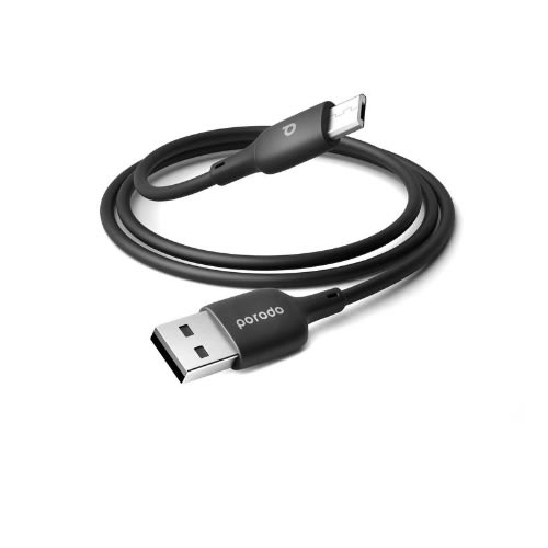 Pvc Micro Usb Cable 1m -  2.4a - Black