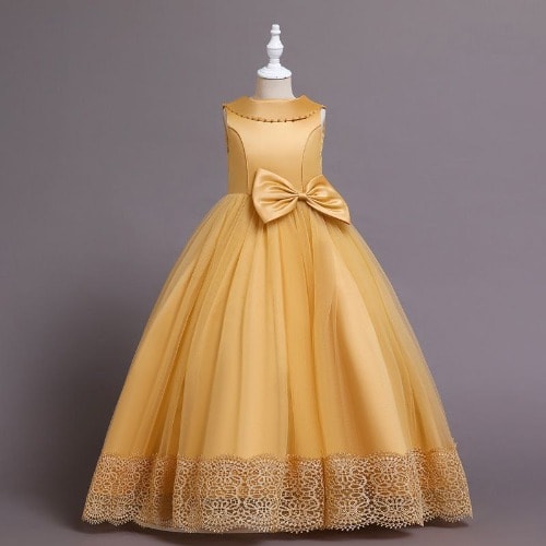 Long Girls Outing Dress
