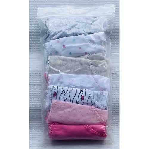 7 Pack Colored Girls Briefs- C2