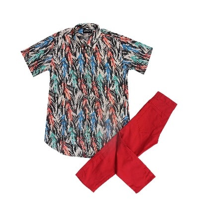 Boys' 2-piece  Shirt & Trousers - Multicolour