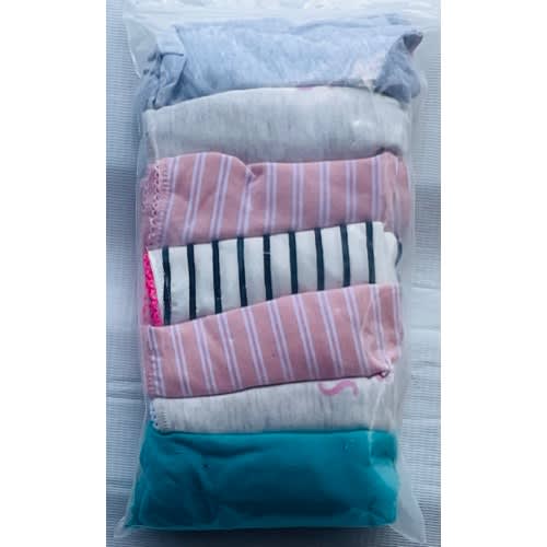 11-12yrs 7 Pack Colored Girls Briefs- E2