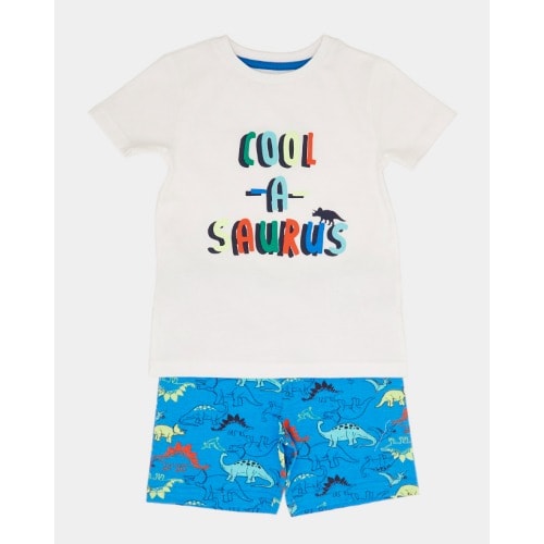Short And T-shirt Set - Blue