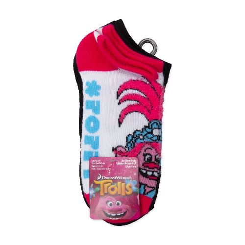 Trolls 2 Girls No Show Ankle Length Socks - 6 Pairs