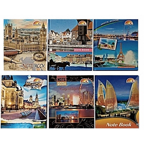 Set Of 6 Pocket Size Exotic Notepad -14.5cm X 10cm