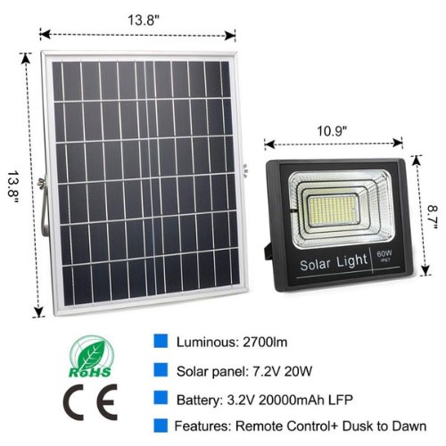 Solar Flood Light  - 300W With Remote Control