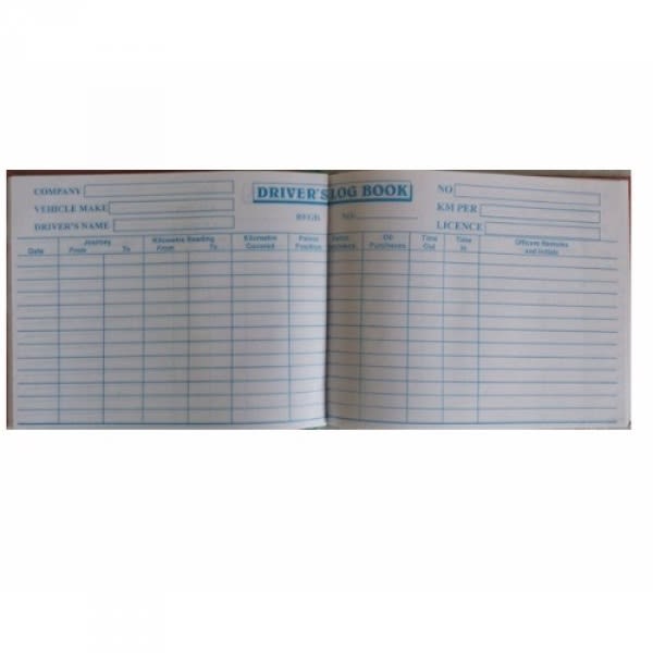Drivers Vehicle Log Book