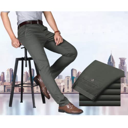 Pencil Chinos Pant - Army Green