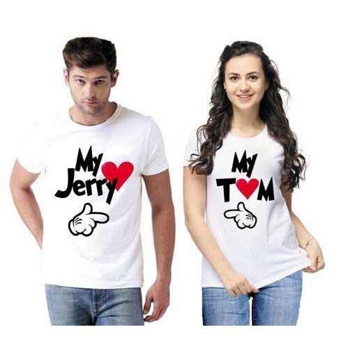 My Jerry My Tom Couples T-shirt - White