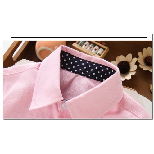 Boys Gentleman Short Sleeve Shirt - Pink