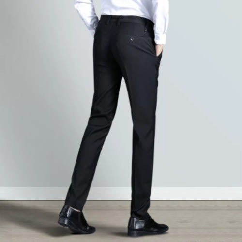 Smart Suit Trousers For Men - Black & Blue - 2pcs