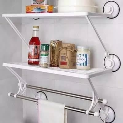 Bathroom And Kitchen Rack With Towel Hanger