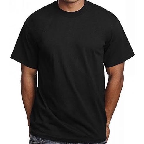 Plain Black Unisex T-shirt