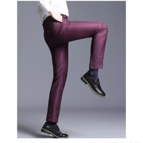 Smart Suit Trouser For Men - Wine