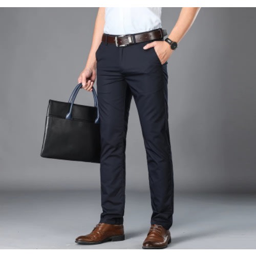 Smart Suit Trousers- Black + Blue + Ash - 3pcs