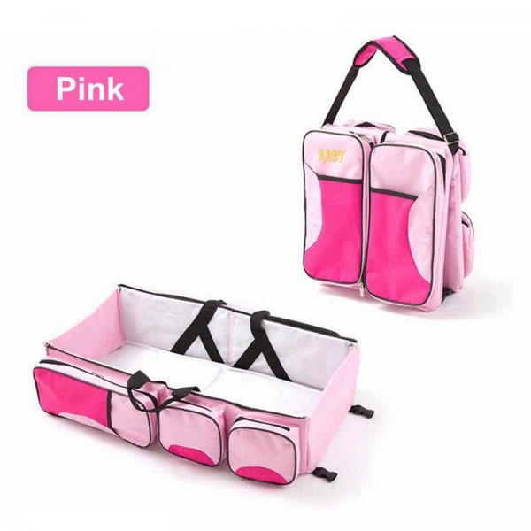 Multipurpose Travel Bed/ Diaper Bag And Change Station With Mosquito Net