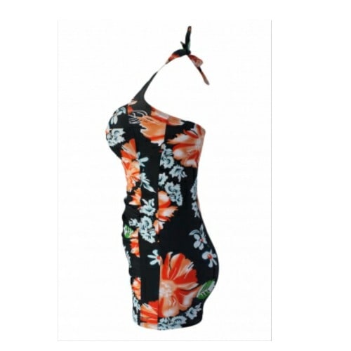 Emfed Coral Floral Print Swimsuit