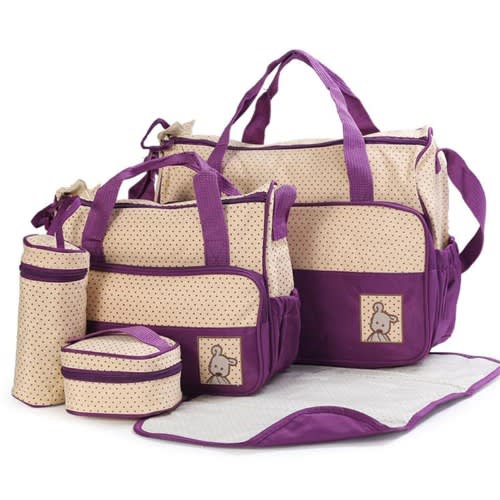 5pcs Waterproof Baby Diaper Bag