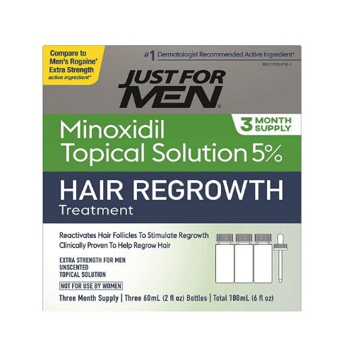 Extra Strength 5% Minoxidil Hair Regrowth Treatment - 3 Month