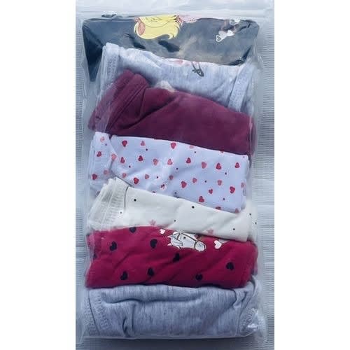 7 Pack Colored Girls Briefs- B5