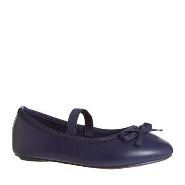 Navy Bow Ballerina