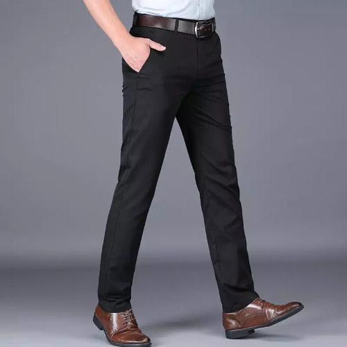 Chinos Pants For Men- Black - Blue - Carton - Light Carton - 4pcs