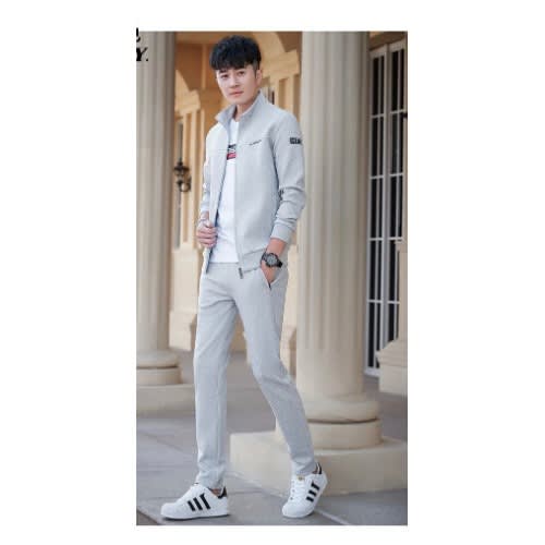Sports Tracksuit - Long Sleeve - Set Of Three - Grey