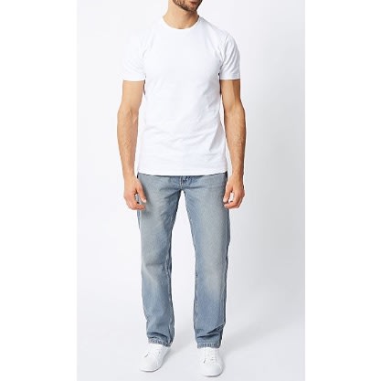Men’s Straight Fit Jeans- Blue Light Wash