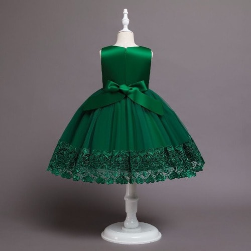 Girls Outing Dress - Green