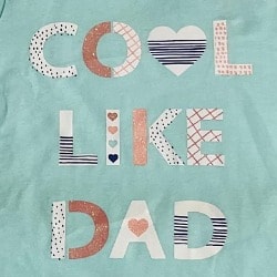 Cool Like Dad Girl Tees