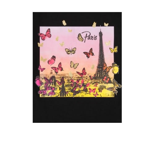 3 In 1 Girls Glitter Tour Paris Nyc London Graphic Top