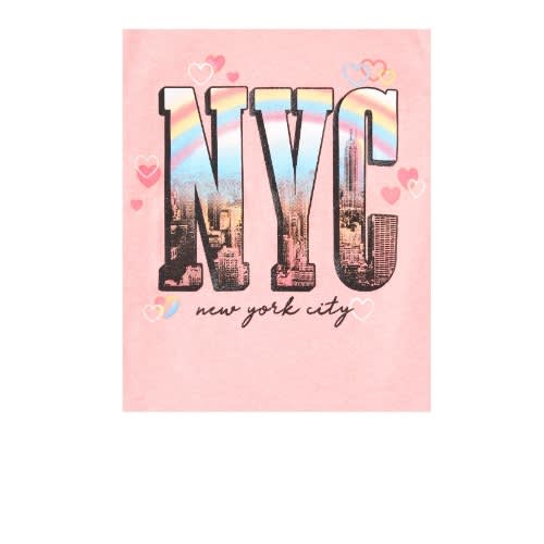 3 In 1 Girls Glitter Tour Paris Nyc London Graphic Top