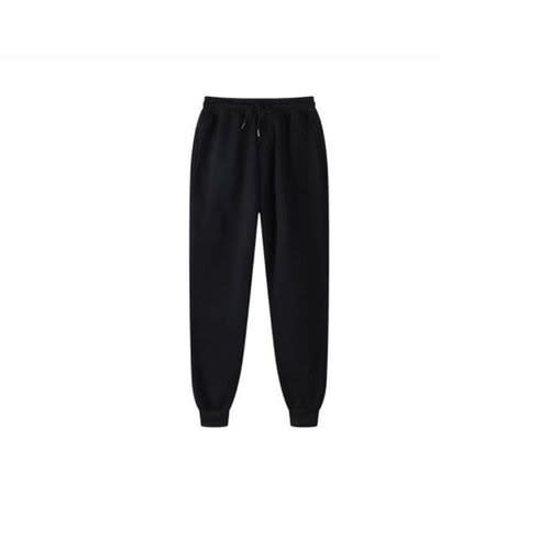 2 In 1 Thick Joggers - Black And Grey