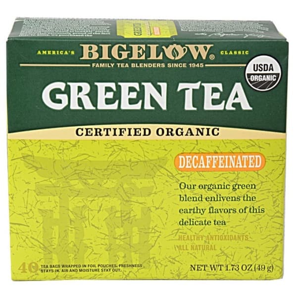 Bigelow Decaffeinated Organic Green Tea - 40 Count