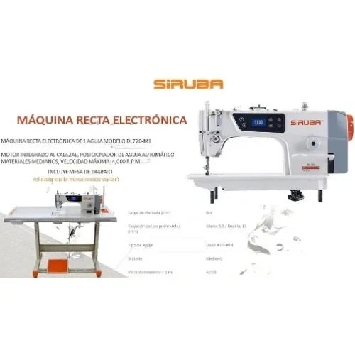 Siruba Lockstitch Sewing Machine - Complete Set With Table Stand
