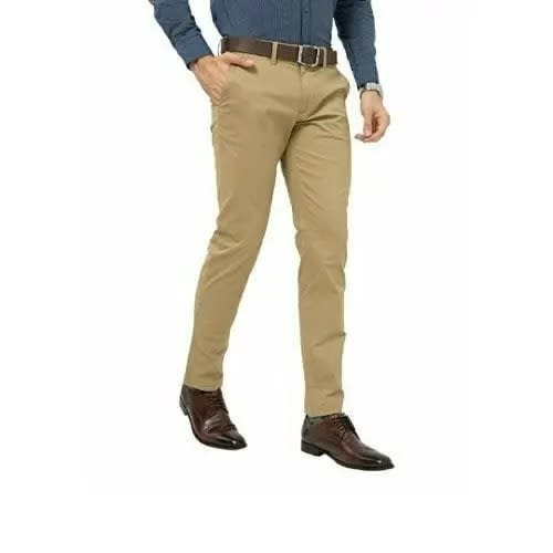 2 In 1 Men's Chino Trousers - Black/brown