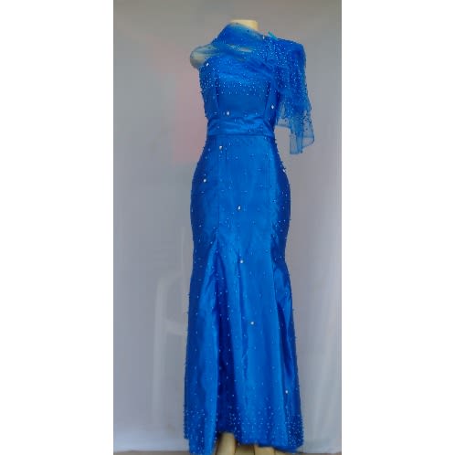 Royal Blue Luxury Women's Dinner/evening Gown - Size 12