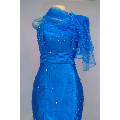 Royal Blue Luxury Women's Dinner/evening Gown - Size 12