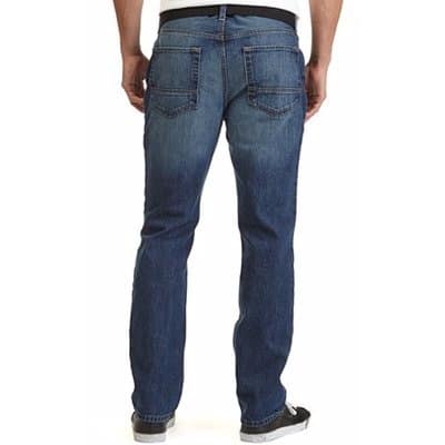 Men's Genuine Straight-cut Jeans - Blue