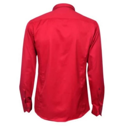 Men's Formal Long Sleeve Shirt  - Red